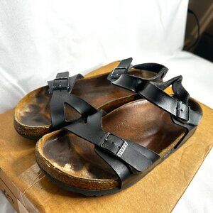 Birkenstock - Sandals Women's - Rio Black BirkoFlor Slingback - EU Size 38